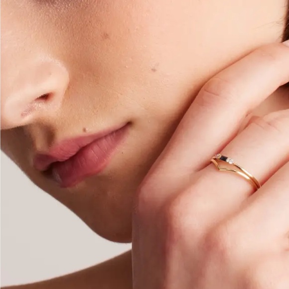 QUINCE NEW in BOX 14k Gold Wishbone Ring - Picture 3 of 8